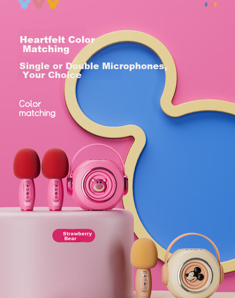 Dimoarch Wireless Karaoke Microphone Speaker All-In Bluetooth Speaker Toy for Boys And Girls, Pretend Play Gift 23