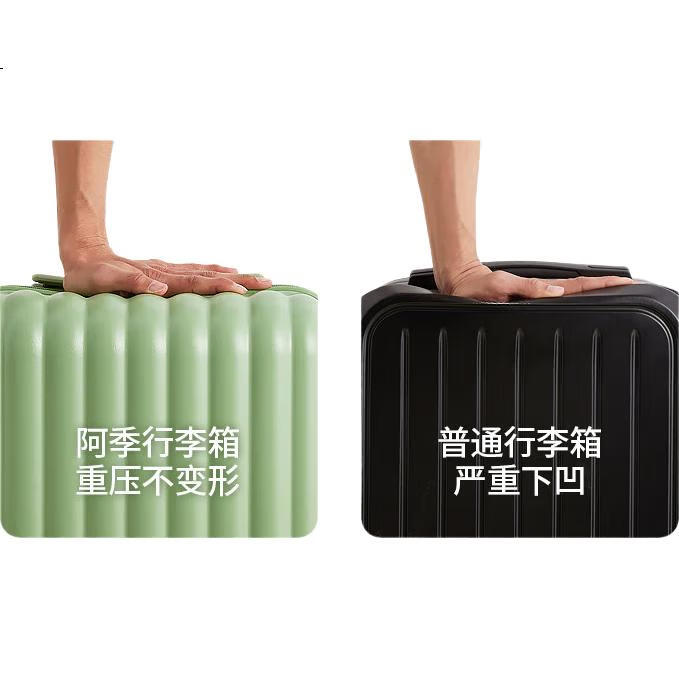 Чемодан Aji Durable 20-дюймовый для женщин, тележка с кодовым замком, вместительный дорожный кейс, 24 дюйма, черный