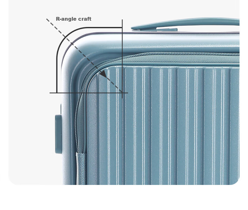 CROWN Side-Opening Suitcase, Aluminum Frame, Large Capacity, Summer Travel Luggage, 5292, Blue, 28 Inches, Requires Check-I 6
