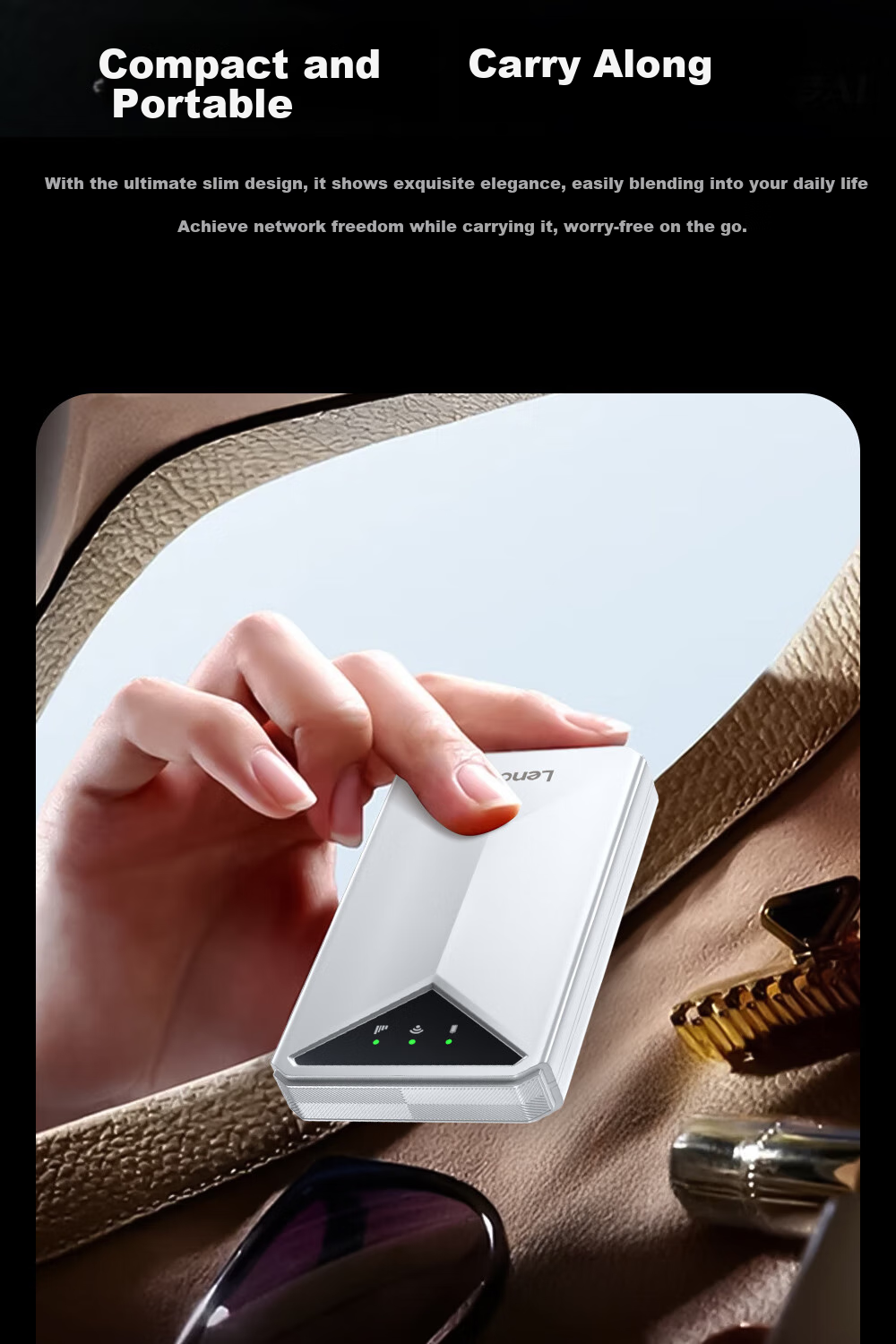 Lenovo Portable WiFi 6 5G 4G Wireless Mobile Universal Data SIM Card Unlimited Travel Network Car Router Laptop 2026 New Nationwide 15