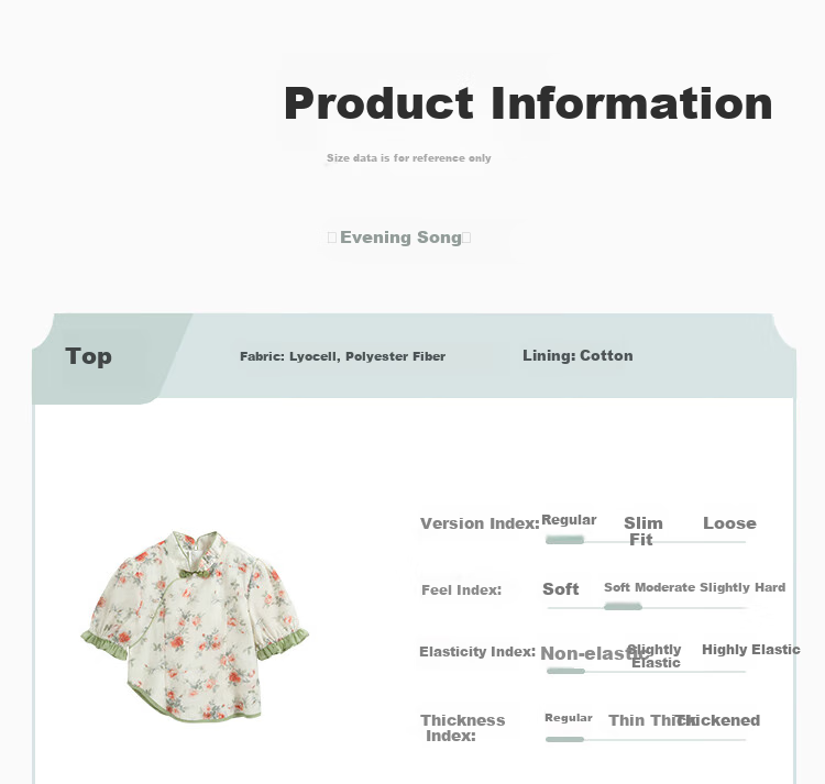 YEEHOO Children's Hanfu Girls' New Chinese-Style Blouse, Big Kids' Short-Sleeve Improved National Style Frog Button Top, Orange, Size 165 6