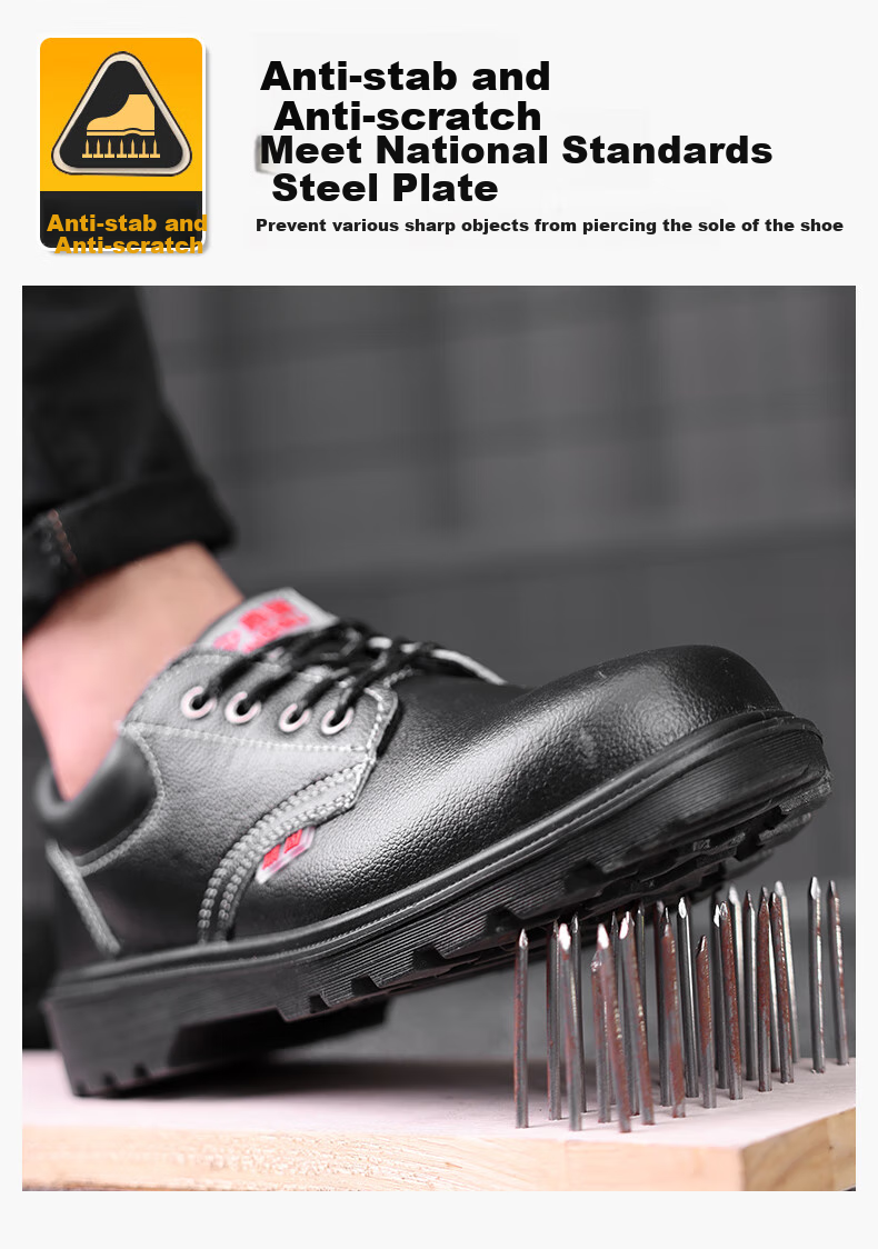 Dinggu Safety Shoes for Men, Anti-Smashing And Puncture-Resistant, Steel Toe Cap, Steel Midsole, Solid Sole, Safety Shoes 1123hei38 10