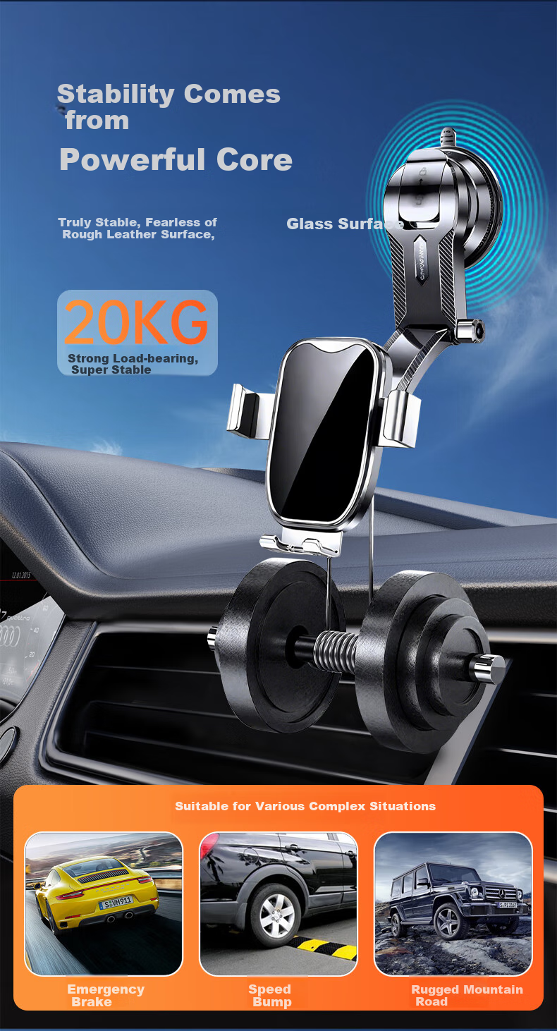 Jueshi Car Phone Holder, Specially Designed for Navigation, Suction Cup Mount, Dashboard And Truck Interior, New Model 2026 5
