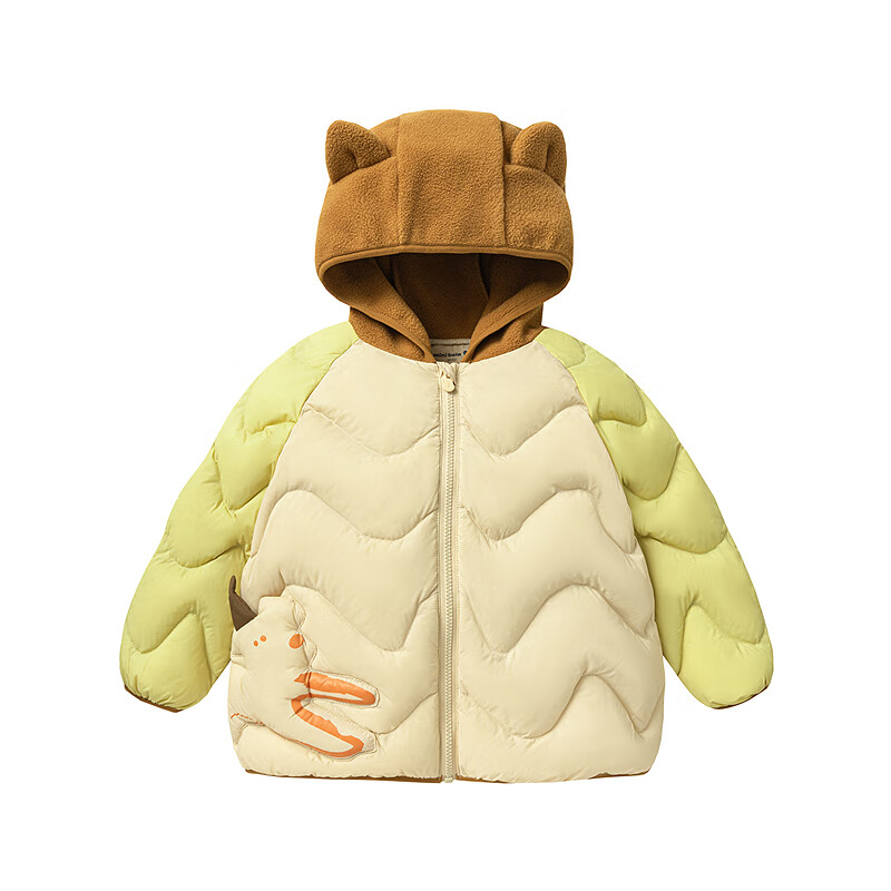 Minibala 【Three-proof】Kids Lightweight Warm Down Jacket Cute Hooded Coat for Boys and Girls 2025 Winter New Arrival