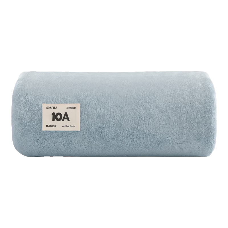 Sanli 10A Antibacterial Quick-Dry Bath Towel for Men and Women, Water Absorbent, Lint-Resistant Adult Bath Towel, Blue