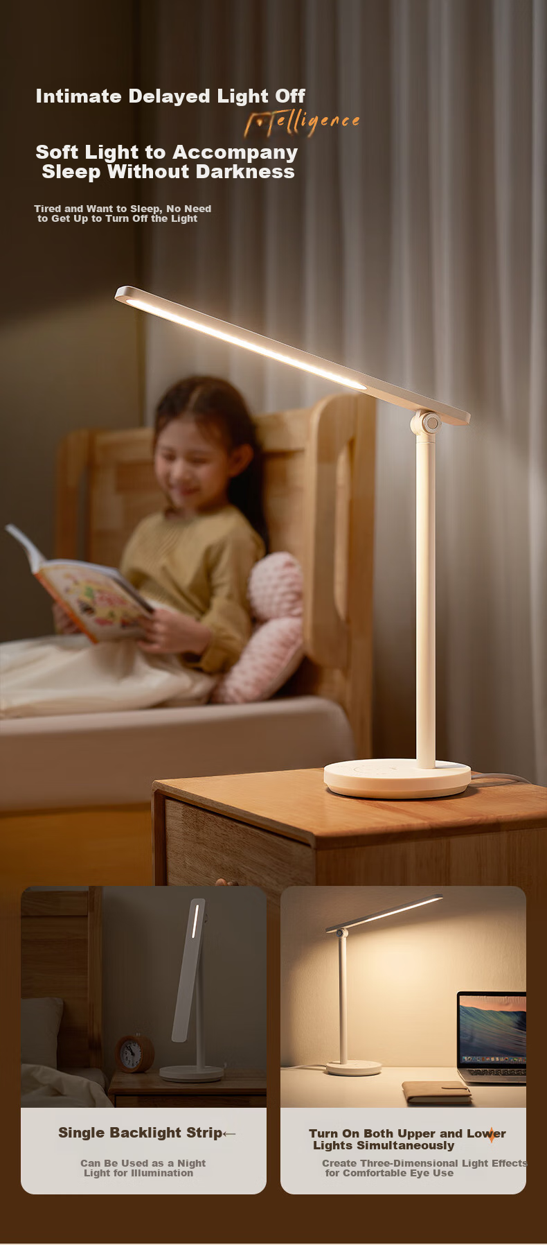 Midea AAAAA Certified Eye Protection Study Lamp [Renovation Subsidy] Children's Home Bedroom Dormitory Desk Reading Writing Table Lamp 12