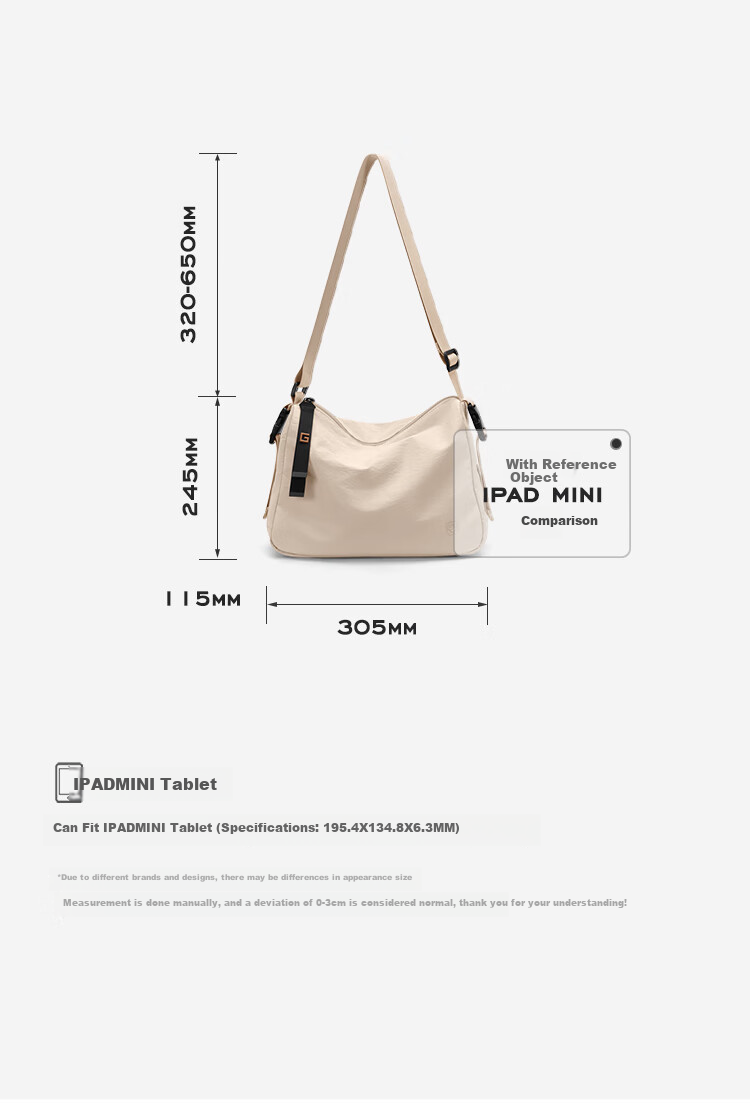 GOLF Shoulder Bag, Casual Crossbody Bag for Men And Women, Lightweight Water-Resistant Cycling Sports Bag with Phone And IPad Pockets 9