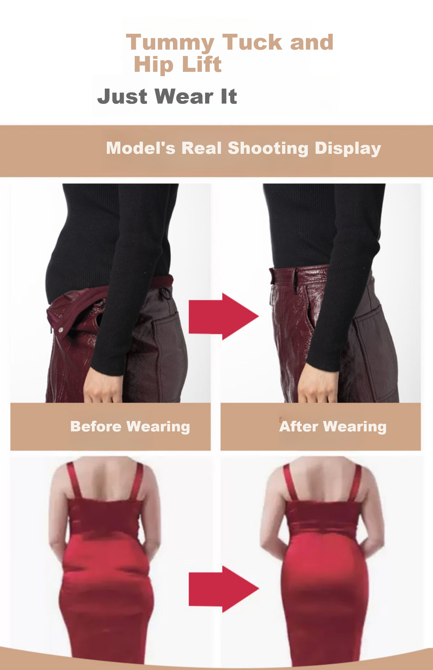 Bejirog High-Waisted Tummy Control Shapewear Underwear for Women, Postpartum Body Shaping, Strong Belly Slimming, Thin Summer Style 2