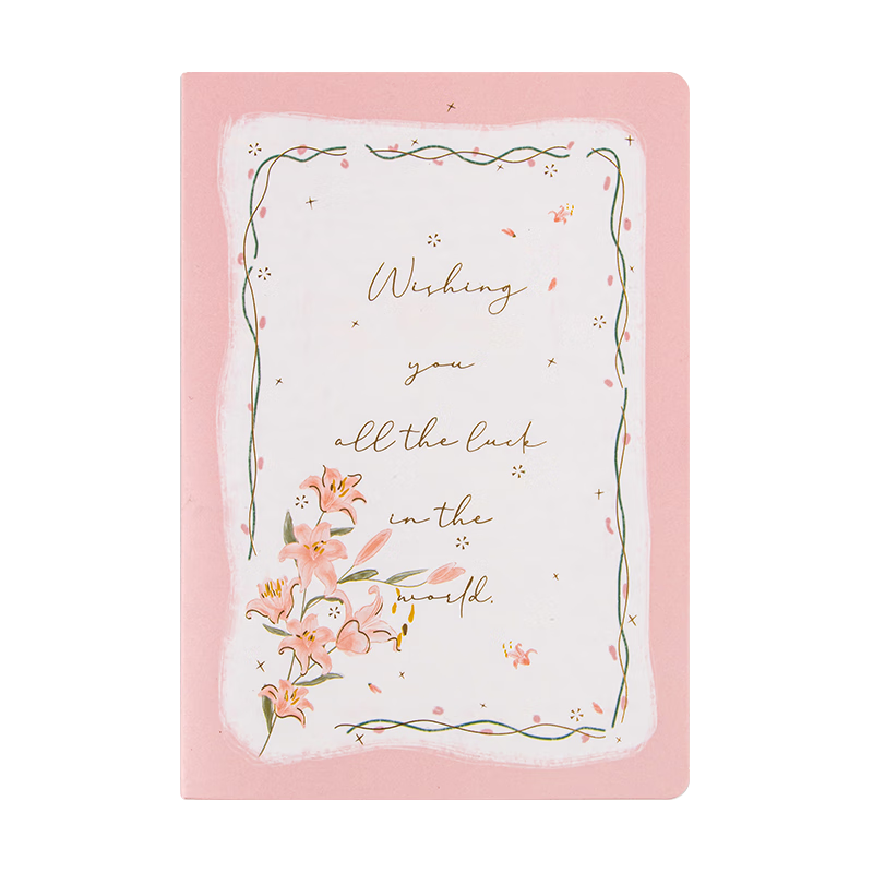 Tianse Floral 3D Greeting Card Premium Blessing Graduation Gift 520 Birthday Postcard Handwritten Love Letter Card Annual Meeting Gift Souvenir TS-6143 Lily Flower