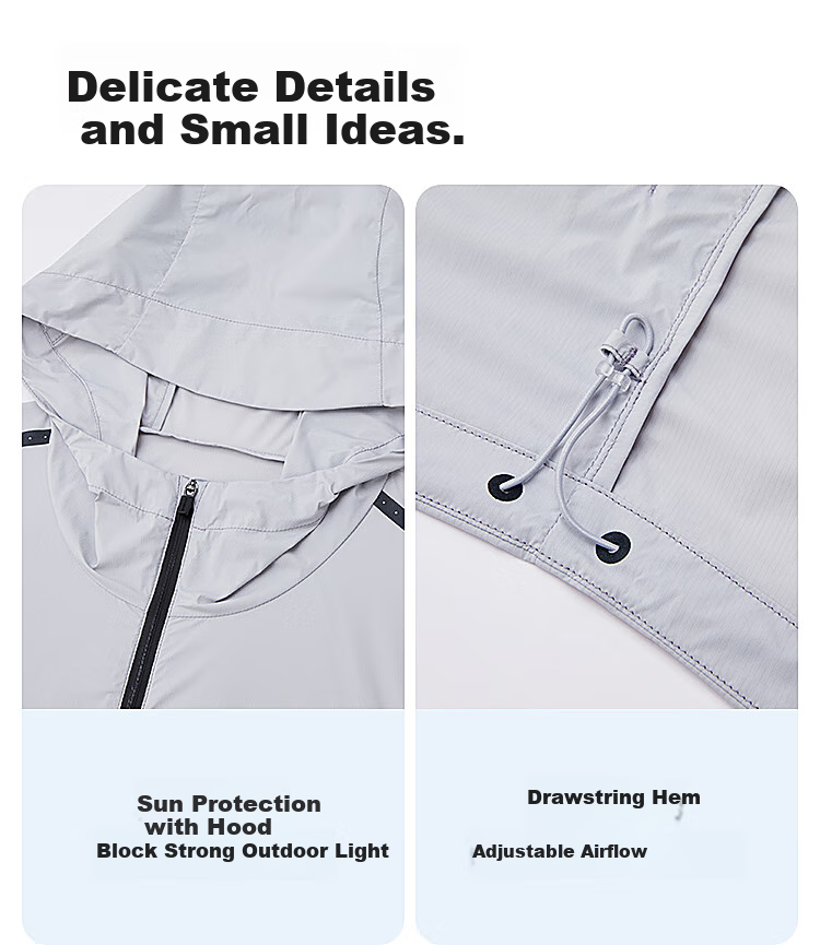 BOSIDENG Sun Protection Jacket for Men And Women, UV-Resistant, Comfortable, Breathable, Cool-Feeling UPF100+, Gift Outerwear 8
