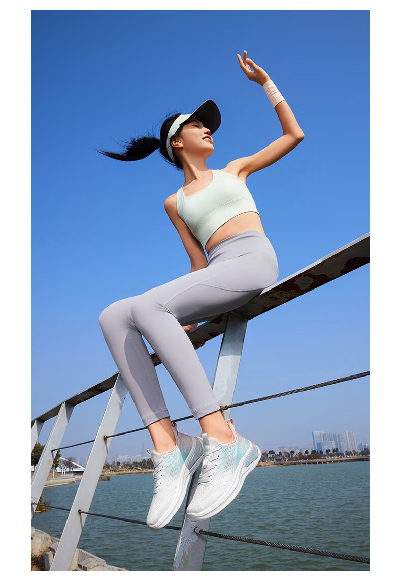 Warrior Official Women's Sports Shoes Spring Summer New Thick Sole Casual Shoes 1611 White Blue Pink Size 38 20