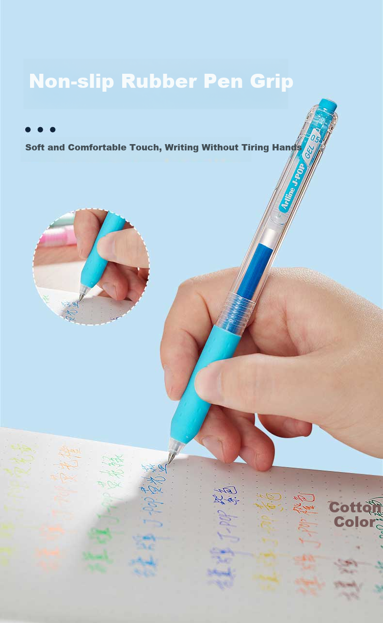 Shachihata Artline J-POP Bubble Pen, Journaling Pen, Gel Pen, Retractable Gel Ink Pen, Colorful Water-Based Pen, 0.5mm, Brown, EGB-S260 2