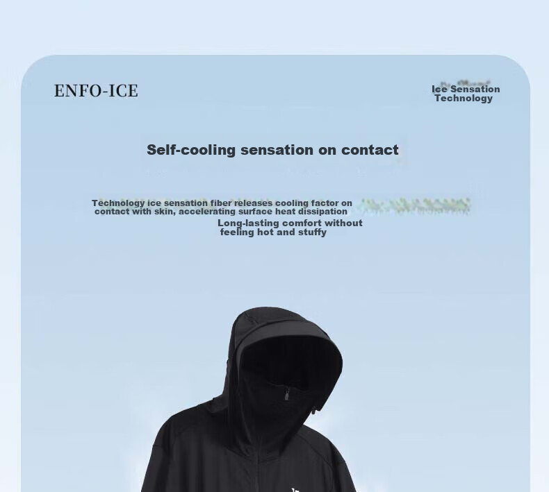 CAMEL Outdoor Sun Protection Clothing Spring And Summer Couple UV-Resistant Sun Protection Garment EO097 Phantom Black, Men's XXL 7
