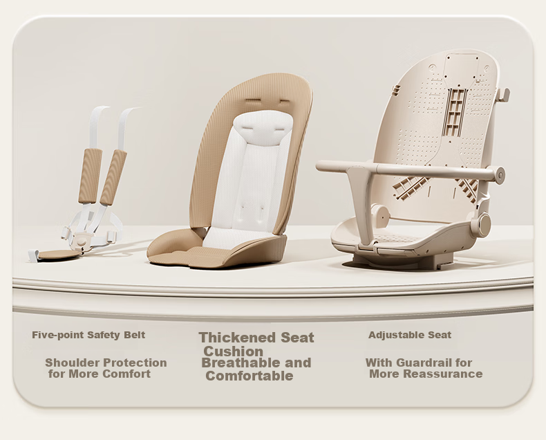 361° Stroller for 0-3 Years Old, Shock-Absorbing, One-Button Folding, High Landscape Design, Baby Walking Aid, Can Sit Or Lie Down, Sunshade Canopy Y3 10