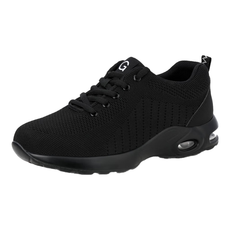 Jingtu Men's Breathable Anti-Smash Steel Toe Anti-Puncture Lightweight Comfortable Durable Safety Work Shoes 9192-2 Size 43