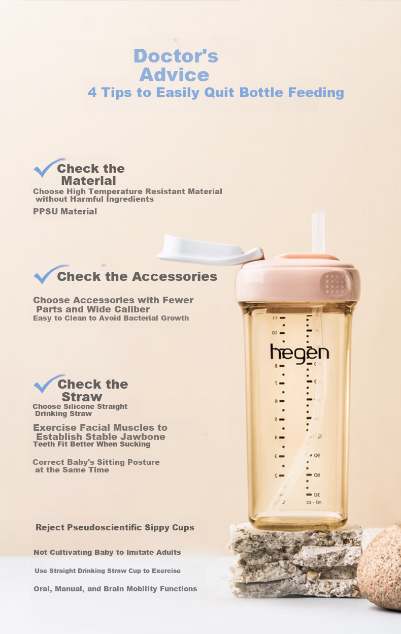 HEGEN Children's Straw Cup Universal Accessory for Ages 1-3, Direct Drinking Water Cup Accessory 9