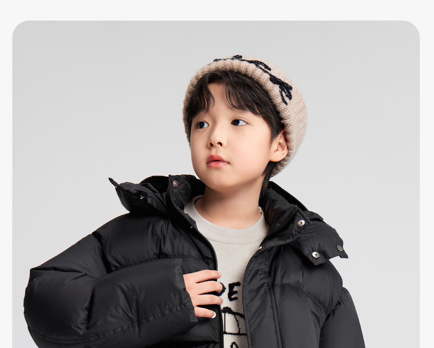 Zuo Xi Boys' Winter Down Jacket New Warm Children's Three-Proof Hooded Puffer Coat Red 140 New Year Outfit 31