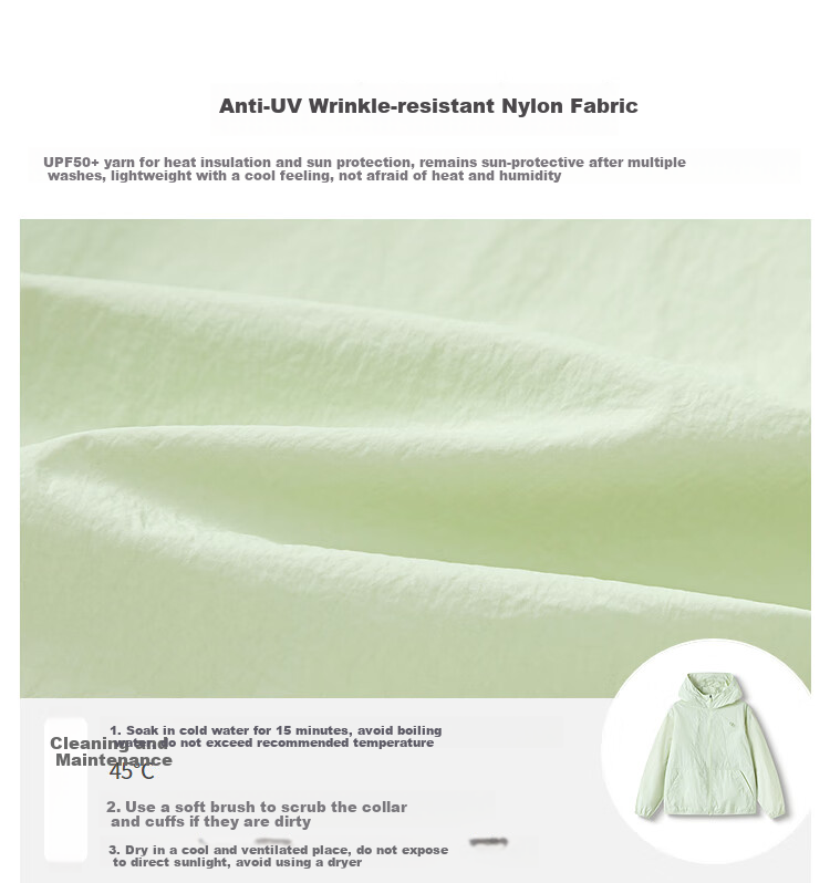 BALABALA Children's Clothing, Boys' Sun Protection Shirt, Girls' Summer Wear, Kids' Outerwear, Baby Cool-Touch Skin Coat, Lightweight Original Yarn, UPF50+ 9