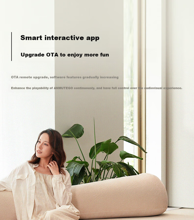 Anmut Floating Lyrics Subtitle Speaker EGO Third Generation Wireless Bluetooth Pillow Speaker, Desktop Transparent Internet-Famous Home Smart Speaker, White Noise Boyfriend Gift 22