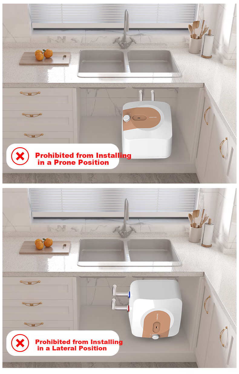 USATON 6.6L Mini Kitchen Treasure, Rapid Heating Kitchen Water Storage Electric Water Heater, Mini First-Class Energy Efficiency, 1500W, Top Outlet, KX66-6J15S 18