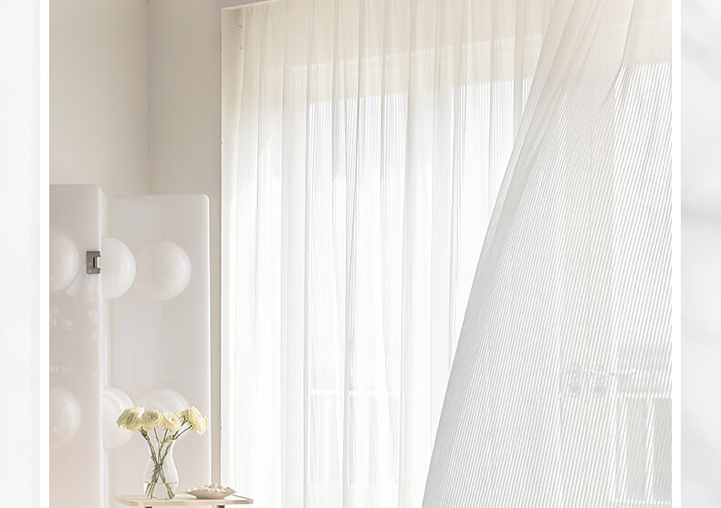 Mercury Home Textiles Translucent Privacy Balcony Curtain Venetian Blinds Perforated Style 300cm Width × 200cm Height (Single Panel) 1