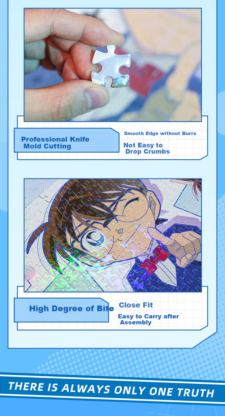 Maodetiankongzhicheng Detective Conan Puzzle Adult Jigsaw 1000 Pieces Only One Truth Advanced Birthday Gift for Wome 7