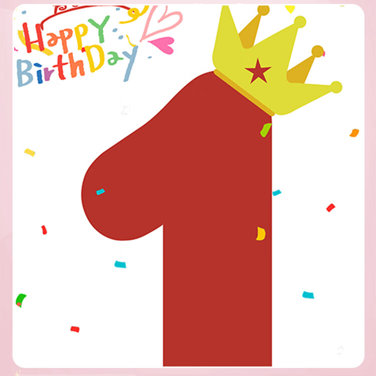 Ounizi Birthday Scene Decoration, Girl's Birthday Props, Atmosphere for Boys' Party Decorations, Happy Birthday Background Cloth, 2 Years Old 1