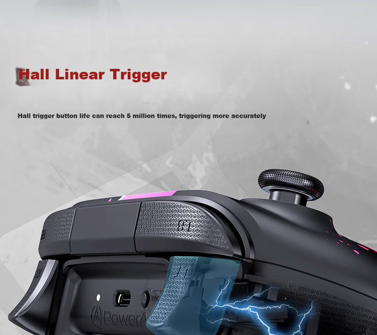 PowerA Wireless Game Controller with Dual Hall High-Precision Joysticks for Steam PC, Android, Xbox, Dark Fantasy Collaboration Edition Black Myth: Wukong Minge Yuanxu Wing 7