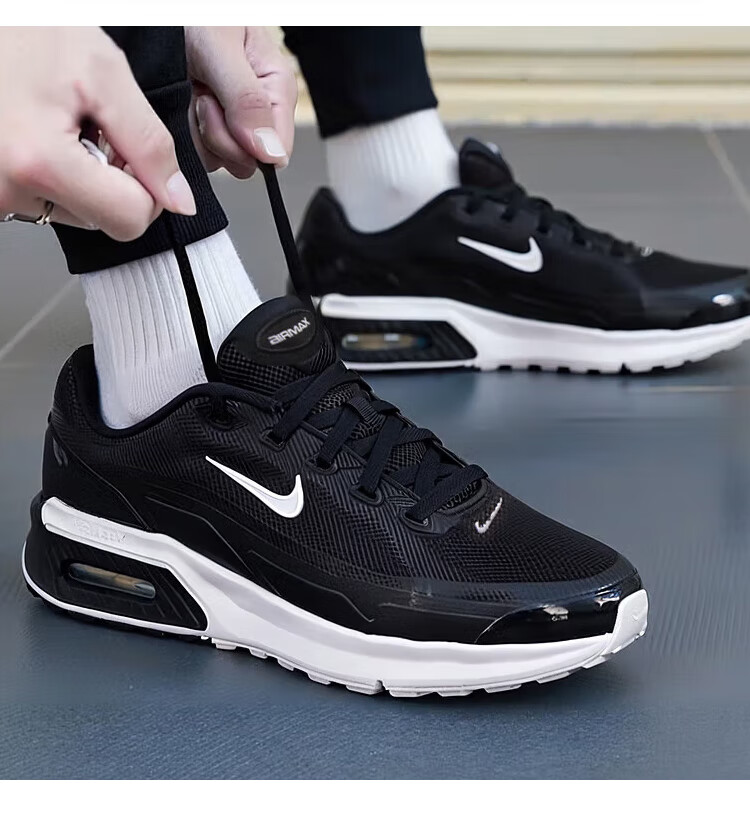 NIKE Men's Casual Shoes AIR MAX BIA Sneakers IF2624-005 Black And White, Size 40.5 2