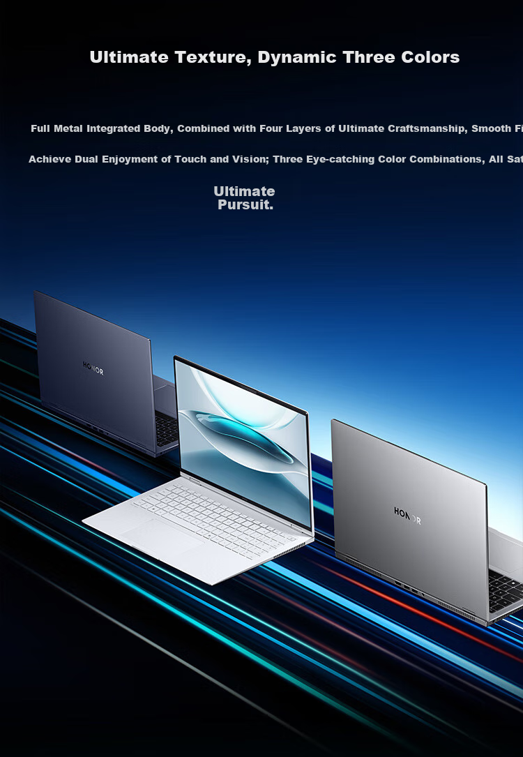 Honor MagicBook Pro 16 2025 National Subsidy 3K Eye-Care Screen AI Lightweight High-Performance Laptop U5-225H 32GB 1TB Cloud Nebula Color 12