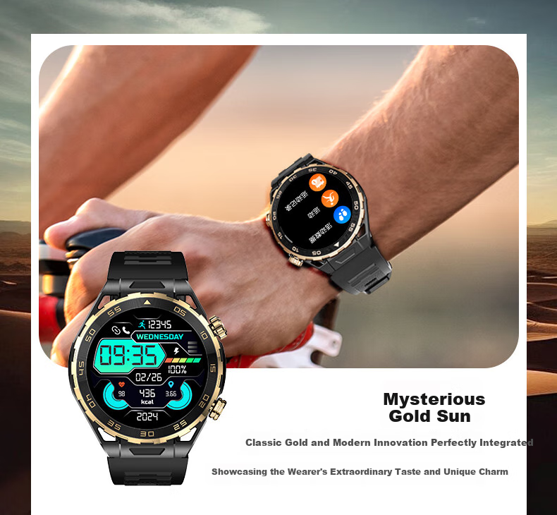 Dosmet Huawei HarmonyOS Compatible Smartwatch for Men, Sports Running GPS Beidou Positioning Compatible with Apple IPhone And IOS 3