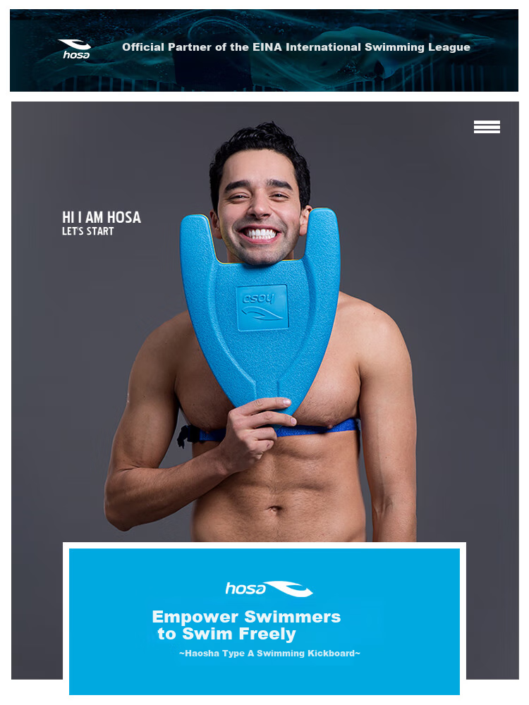 Hosa Coach Recommended Swimming Kickboard Leg Clip Training Adult Children Swim Aid Board 8 Figure-8 Professional Swim Training Aid 1
