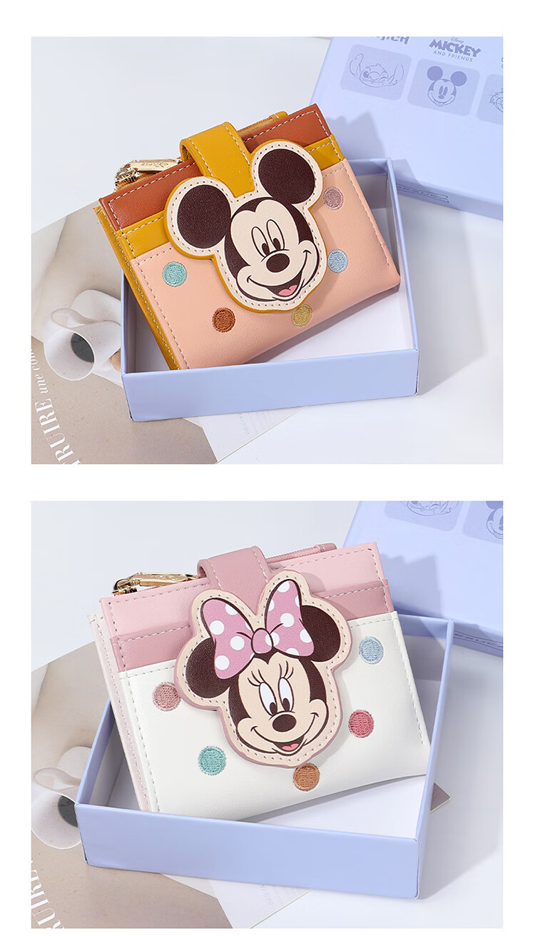 Disney Card Holder, Cute Mini Card Holder for Girls, Coin Purse, Minnie Mouse Birthday Gift for Girls 8