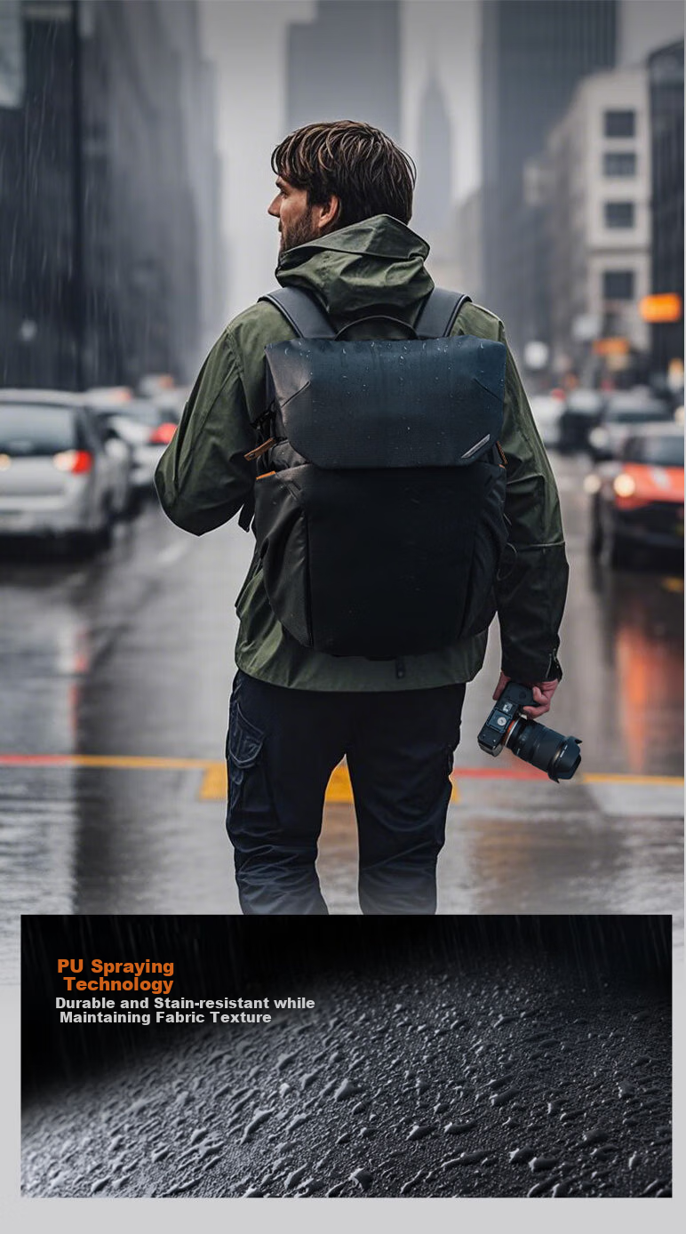 PGYTECH Camera Bag, Dandelion OneGo2 Photography Bag, DSLR Camera Bag, Laptop Storage Bag, Professional Camera Bag, Water-Resistant Fabric, Commuter Outdoor Backpack, 25L Matte Black 10