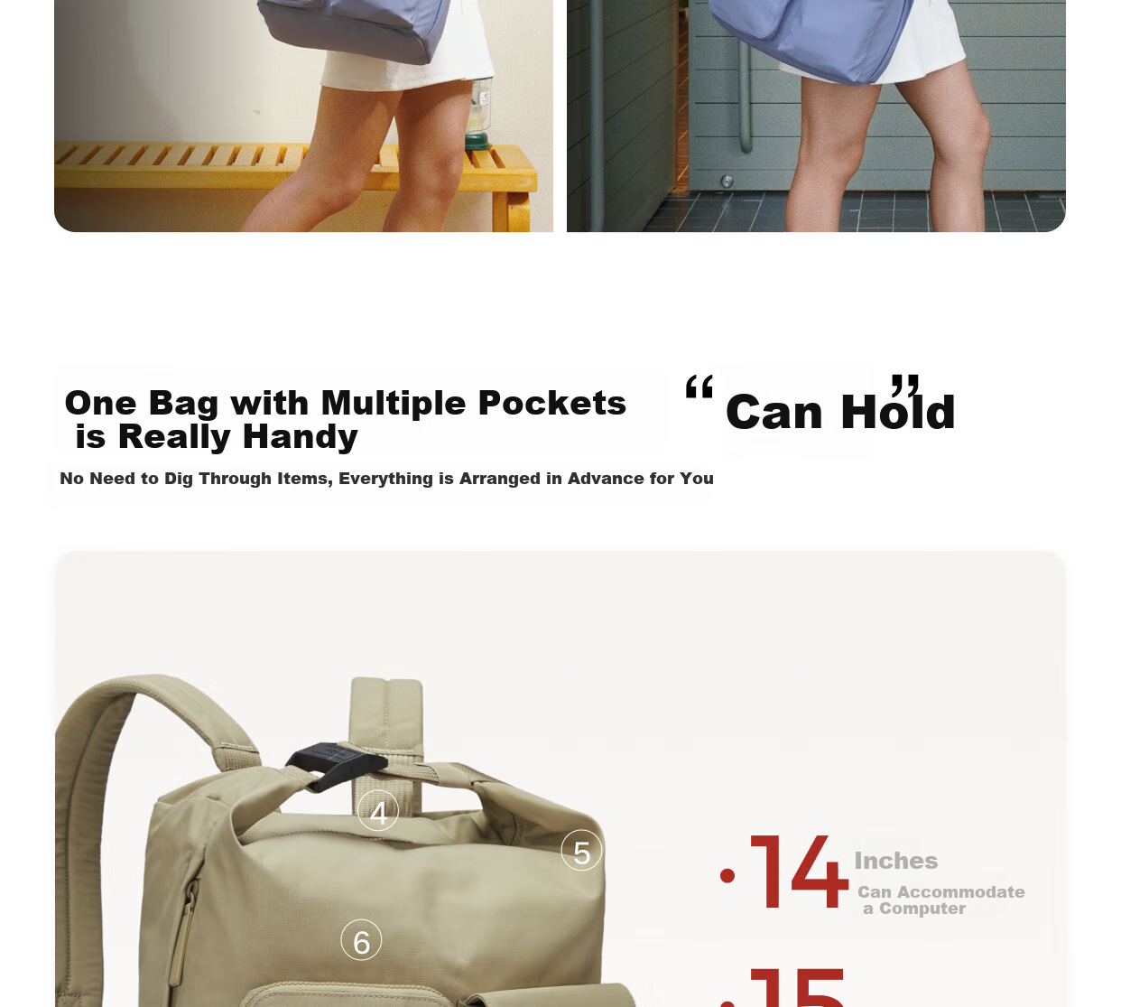 Tujia TUPLUS Comfortable Backpack, Large Capacity Travel Bag, Multifunctional Laptop Bag, Stylish Commuter Backpack, Light Mist Blue 21