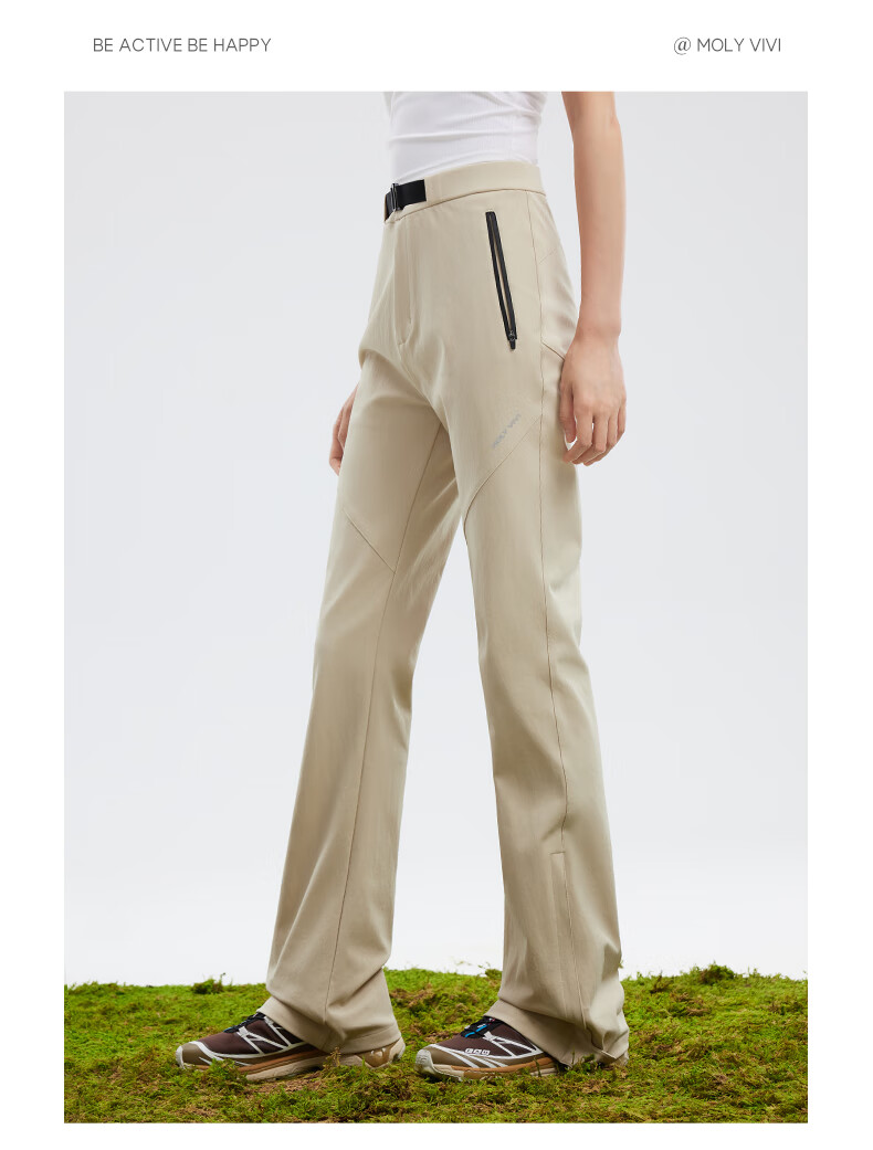 MOLY VIVI Women's Windproof And Waterproof Soft Shell Pants for Spring And Autumn, Lightweight Outdoor Casual Hiking Trousers for Petite Wome 15