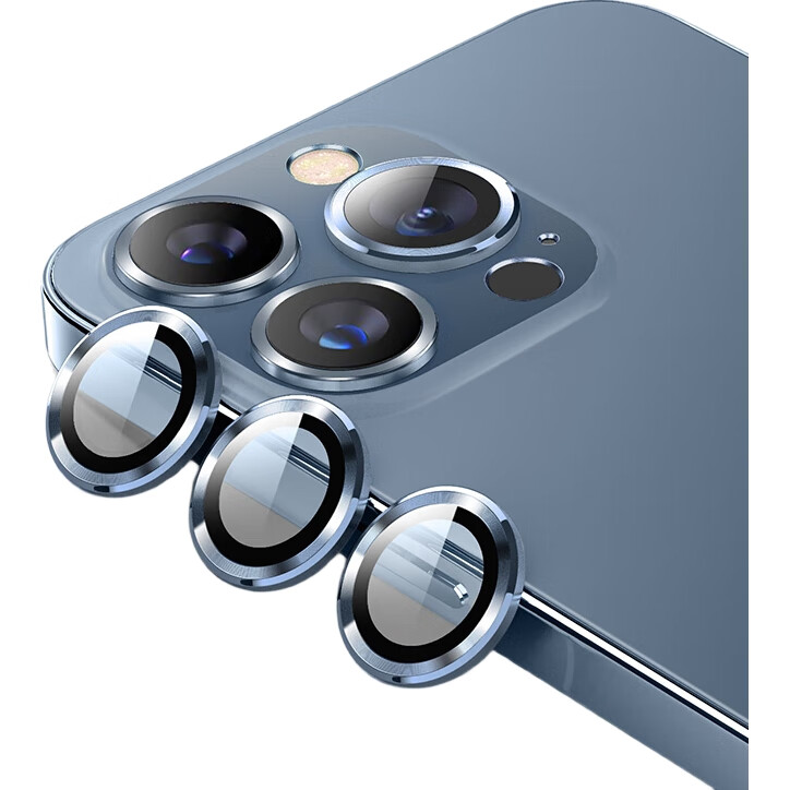 Защитное стекло для камеры ESCASЕ iPhone 13 Pro/13 Pro Max, синее