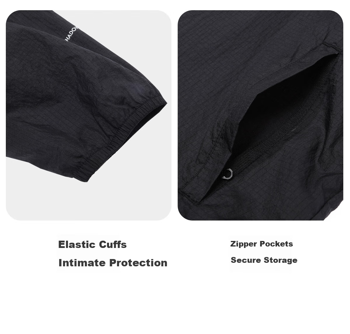 Panda Camel Series Cooling Sunscreen Jacket for Women, Sun Protection and Water-Repellent Outdoor Fishing Shirt for Men, Phantom Black, XXL 32