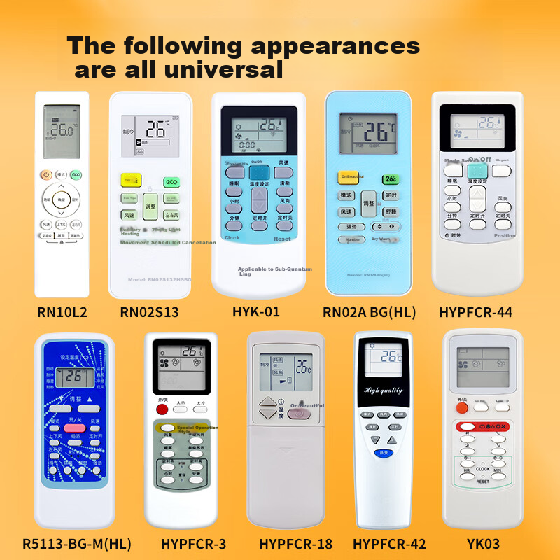 Nichu Universal Remote Control for Hualing Media And Midea Air Conditioners, Wall-Mounted Units, Central Air Conditioning, Compatible with N8he1pro1.5 RN10L2(B2HS)