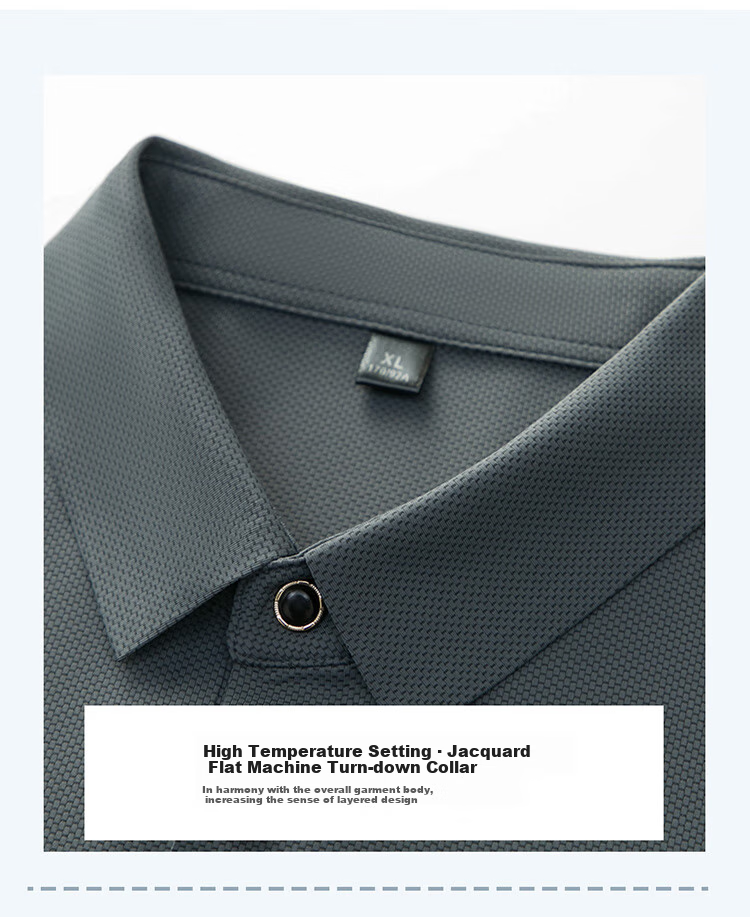 LangSha Polo Shirt for Men, Summer Quick-Dry Ice Silk Cool-Touch T-Shirt, Loose Casual Business Versatile Collared Short Sleeve, Gift for Elders 6