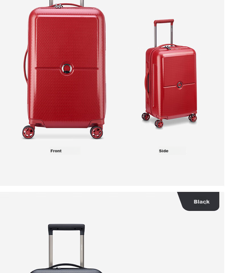 DELSEY French Ambassador 1621 Trolley Suitcase with Combination Lock, Spinner Wheels, And Quiet Wheels 16