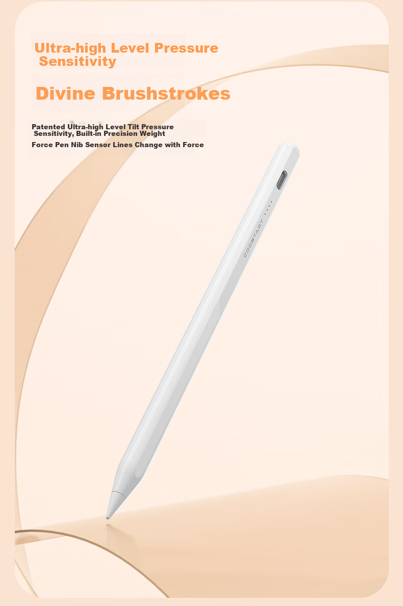 COOLSTART Compatible with Vivo Tablet Stylus Pencil3/2s Capacitive Pen, Touchscreen Pen Alternative for VivoPad5Pro/3/2Pro/SE/iQOO Pad5e, Pearl White 3