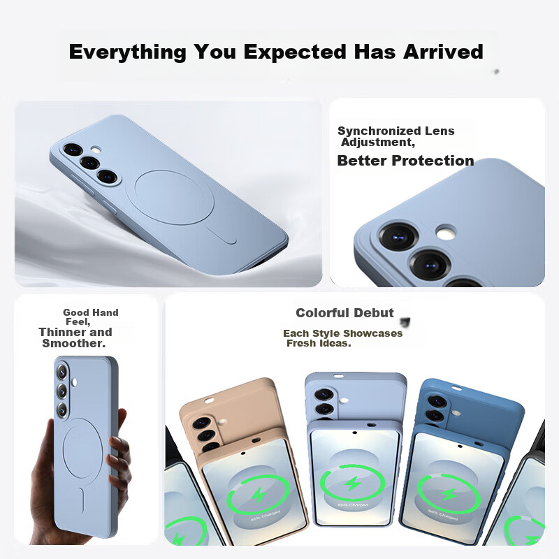 KEKLLE Чехол-накладка Магнитный для Samsung S25 Ultra, черный