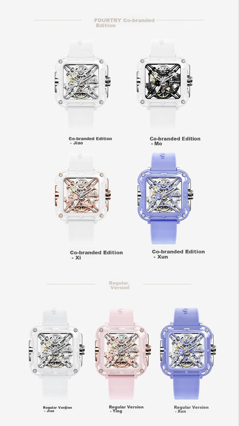CIGA Design Jingjia Fengmang Series Mechanical Wristwatch, Trendy Ceramic Version, Jimei·Jiao Co-Branded Watch, Birthday Gift 12