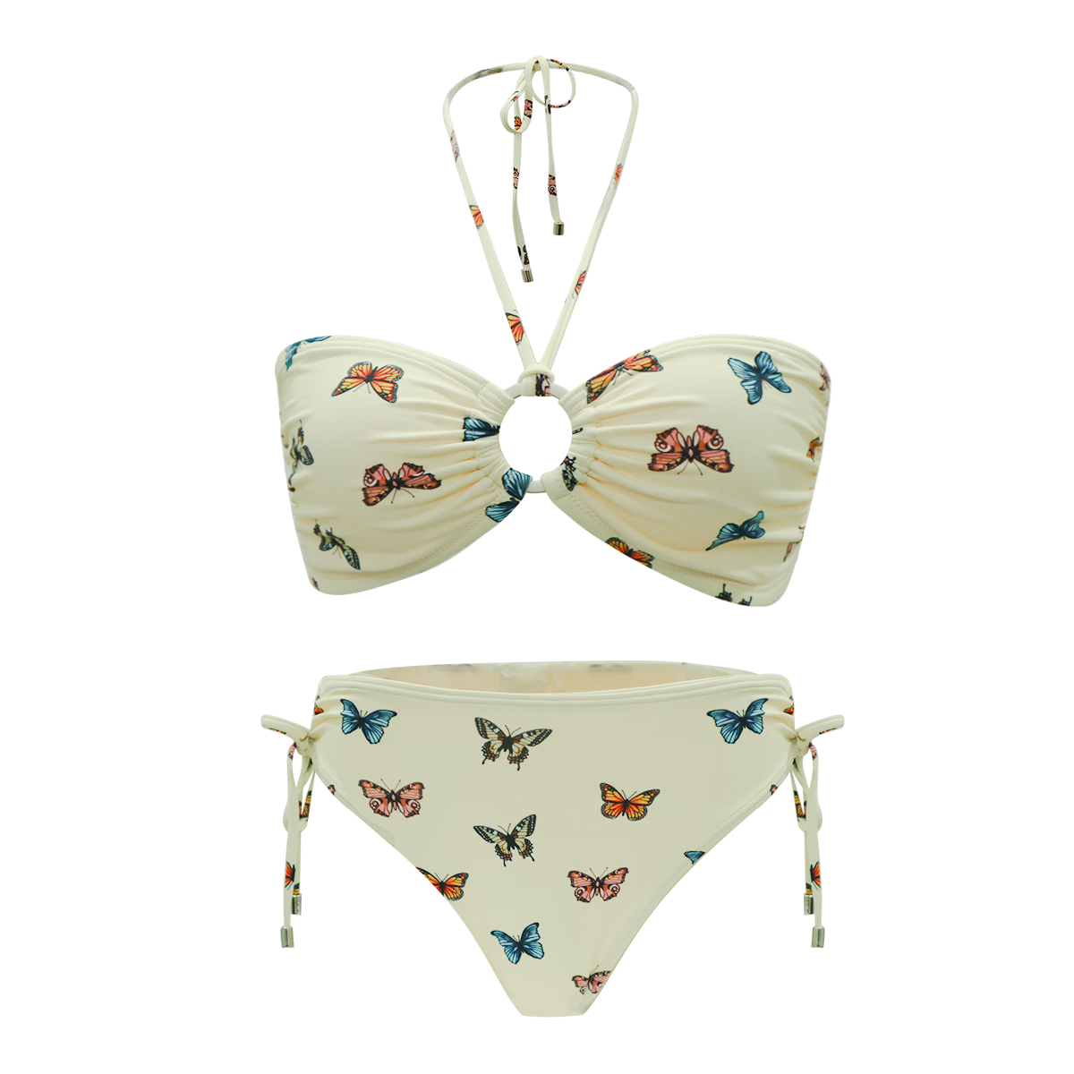 Atlanticbeach 2025 New Popular Sexy Two-Piece Swimsuit for Women, 2025 New Butterfly Print Beach Vacation Bikini Swimwear