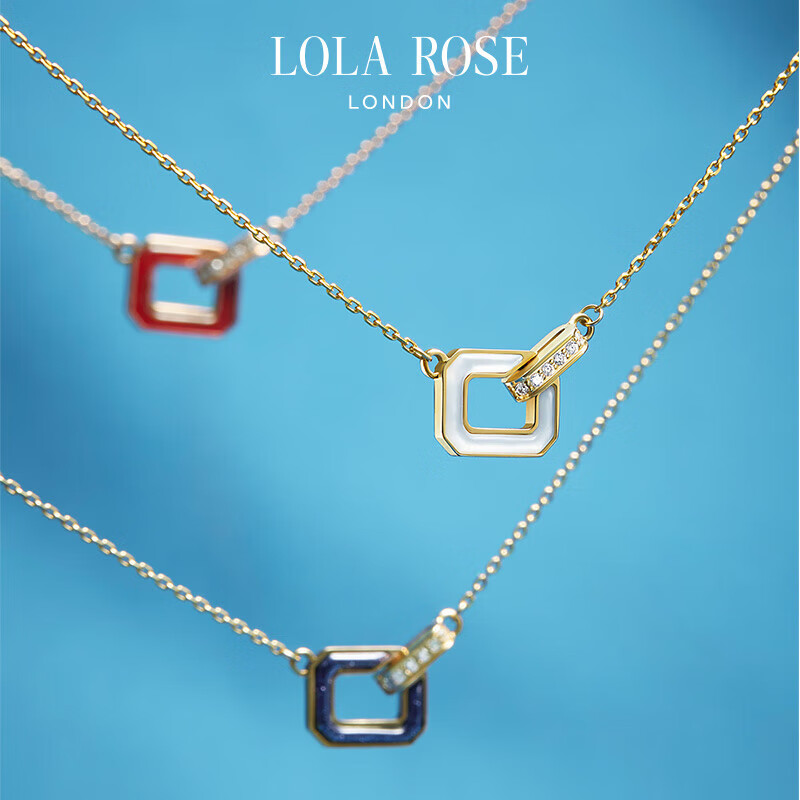 LOLA ROSE Queen Series Blue Sandstone Necklace, Birthday And Holiday Gift for Girlfriend, Mid-Autumn Festival Present