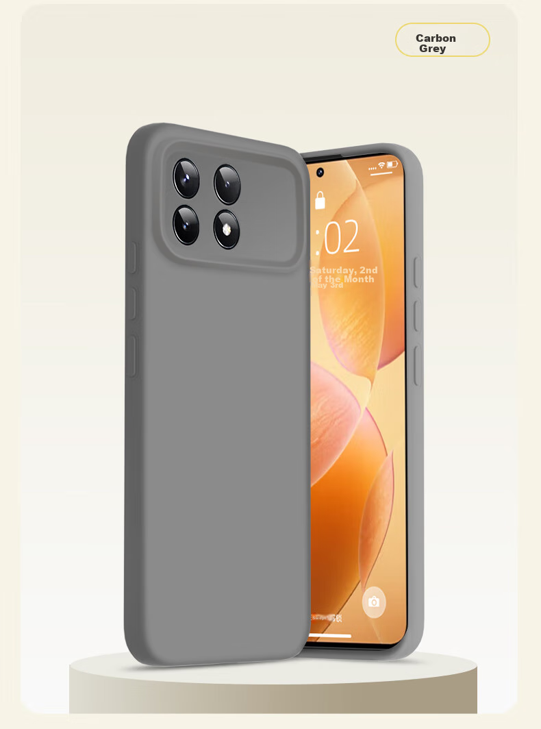 Shangsu Compatible with Redmi K70 Phone Case, K70 Pro Protective Cover, Premium Liquid Silicone Soft Shell, Full Lens Protection, Shockproof, Anti-Fingerprint, for Women And Men, Solid Color Simple Outer Shell, Black 9