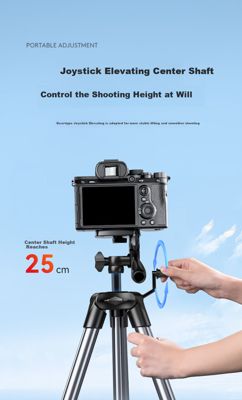 Llano Camera Tripod, DSLR And Smartphone Professional Photography Portable Stand, Mirrorless Camera Tripod Head, Live Streaming And Video Recording Professional Anti-Shake Suitable for Canon And Sony Cameras 4