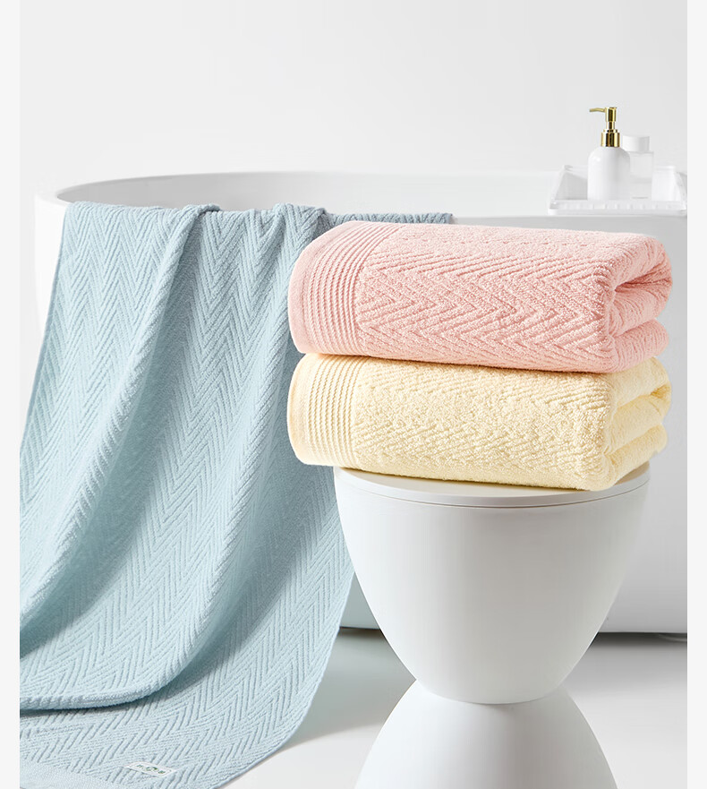 Grace 7A Antibacterial 100% Cotton Bath Towel, Lint-Free, Skin-Friendly, Super Absorbent, Unisex, Pink 3