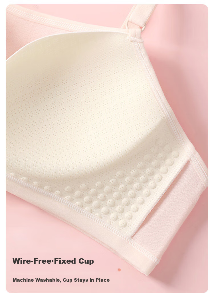 FitonTon, 2-Piece Set, Girls' Underwear, Thin Wireless Bra for Middle And High School Girls, Puberty Teenage Underwear 5